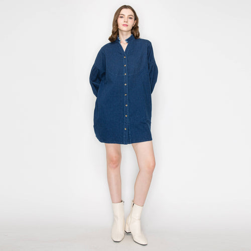 Denim mini dress