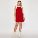 CRIMSON Retro Mod Look Mini dress - LWD2903