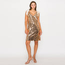 Sparkle little star mini dress - CHAMPAGNE