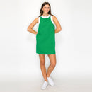 Kelly Green & White Retro Mod Look Mini dress - LWD2903