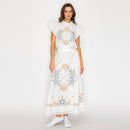 Heirloom Garden Embroidered Midi Skirt