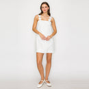 Lovely White Daisy Mini Dress