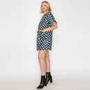 Flower Polka Dots Mini Dress