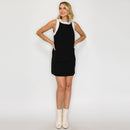 BLACK Retro Mod Look Mini dress - LWD2903 
