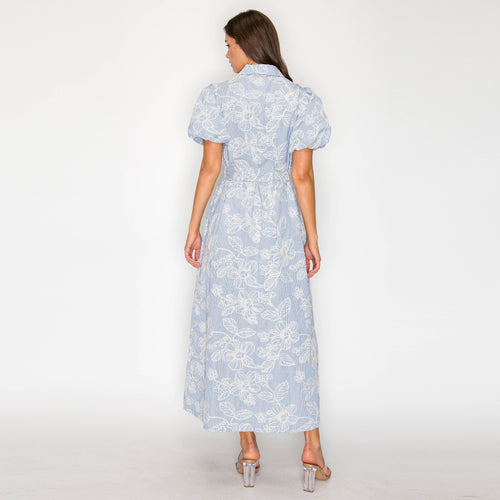 Bluebell Garden Stripe Midi Dress