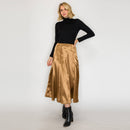 ESSENTIAL Satin Skirt for Every Girl - SEPHIA