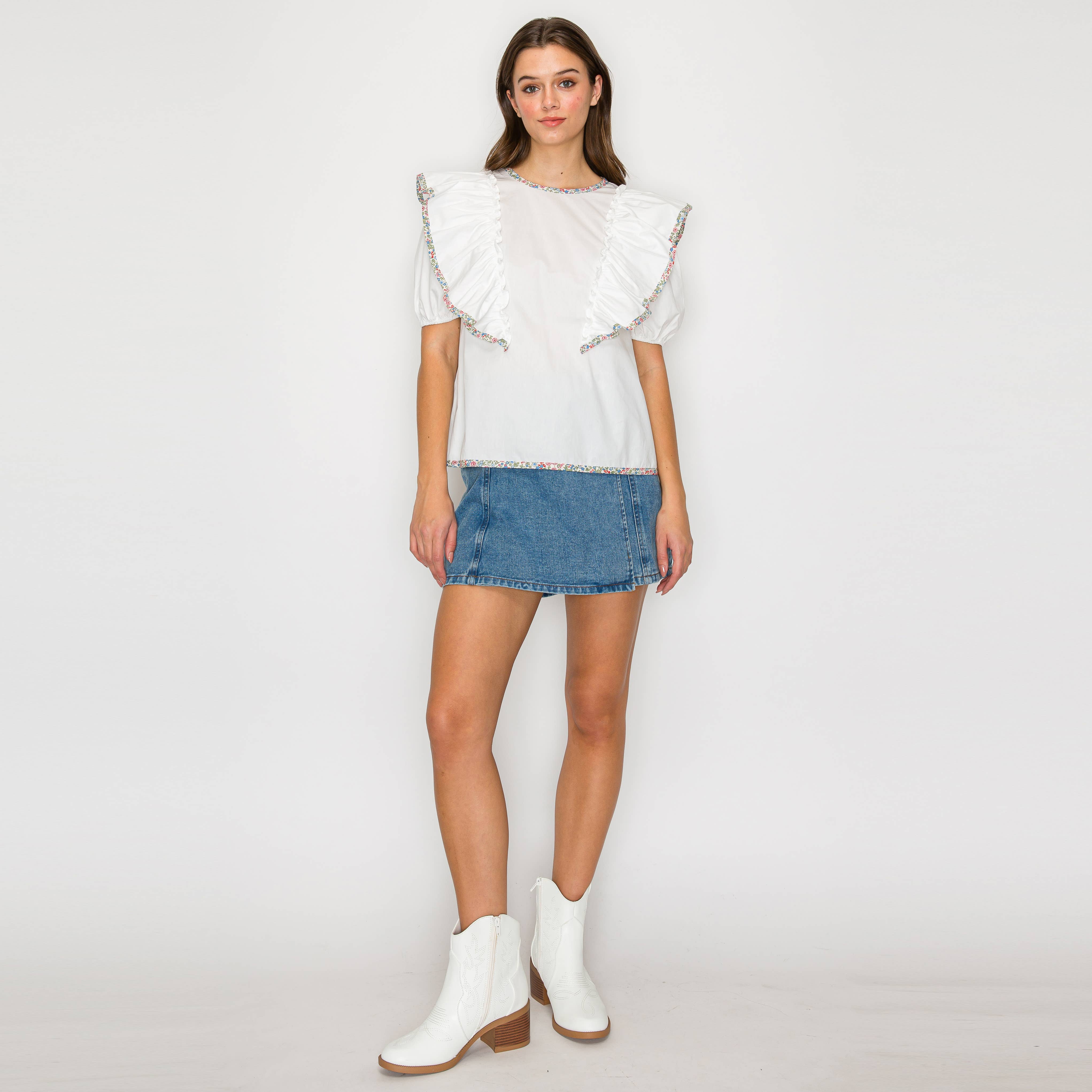 Sweet White Blouse