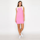 Taffy Pink & White Retro Mod Look Mini dress - LWD2903 