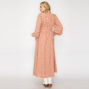 Rust Gingham Daydream Maxi Shirt Dress