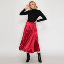 ESSENTIAL Satin Skirt for Every Girl - Biking Red