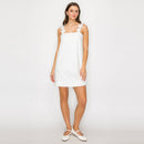 Lovely White Daisy Mini Dress