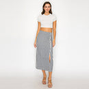 Harbor Stripe Midi Skirt