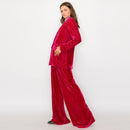Emily Hot Pink velvet trousers