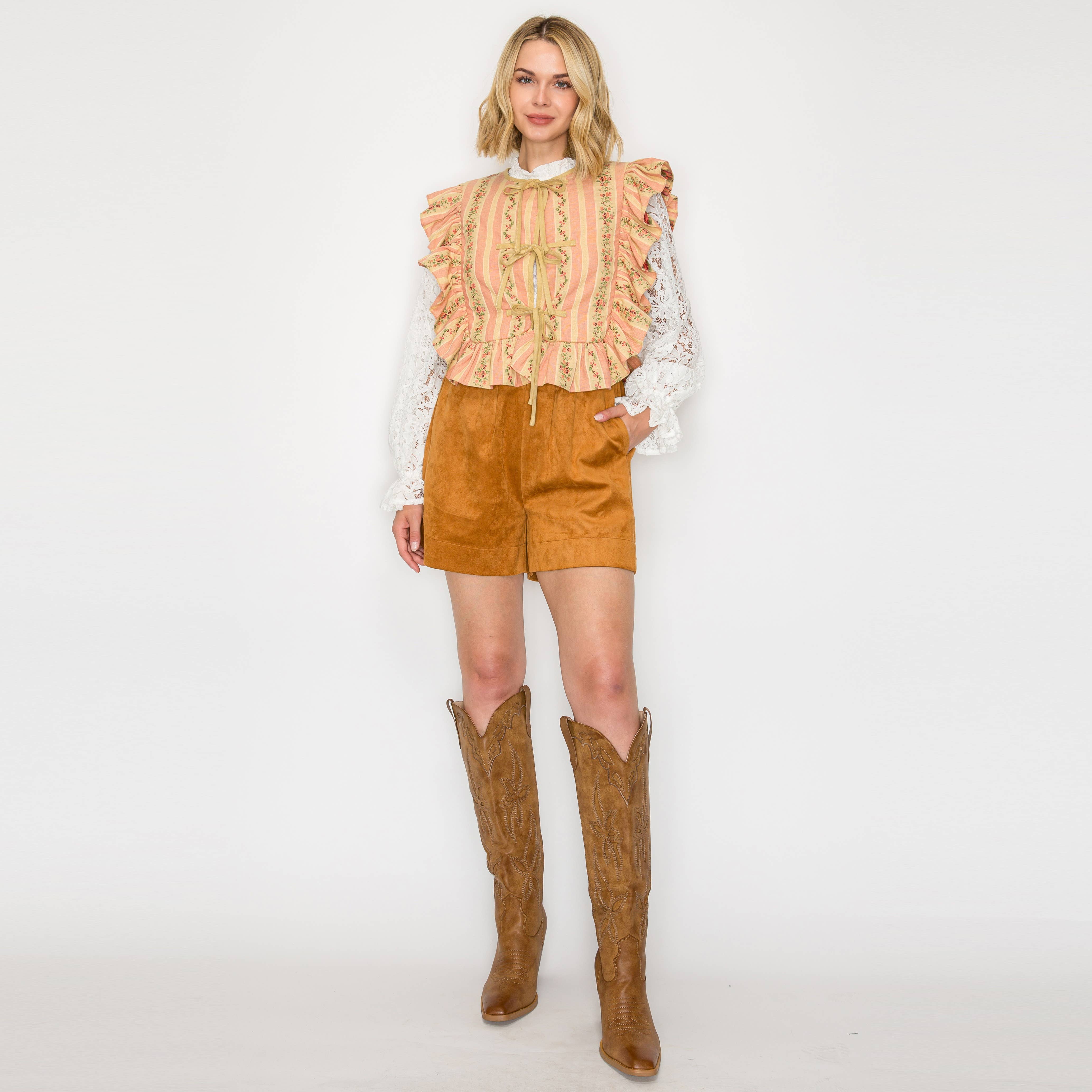 Favorite Vintage Wall Paper Quilted  Vest