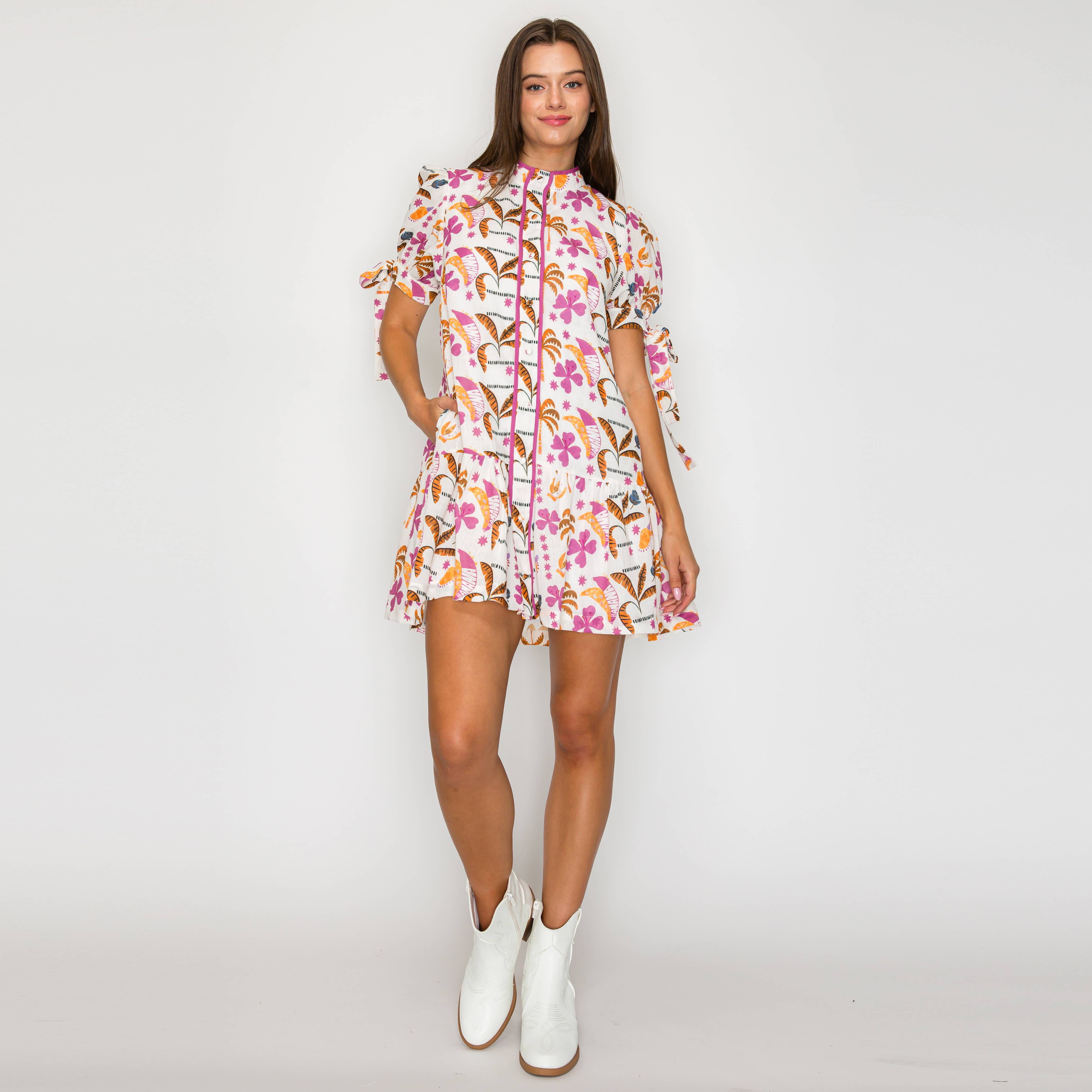 Palm Tree Desert Mini Dress