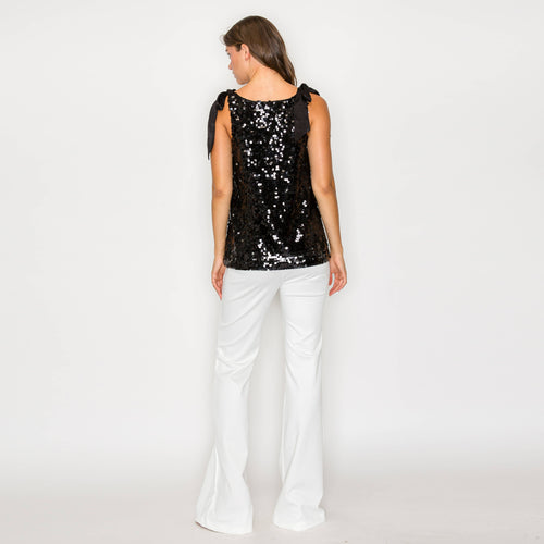 Sparkle little star top - BLACK