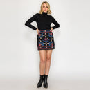 Midnight Garden Mini Skirt