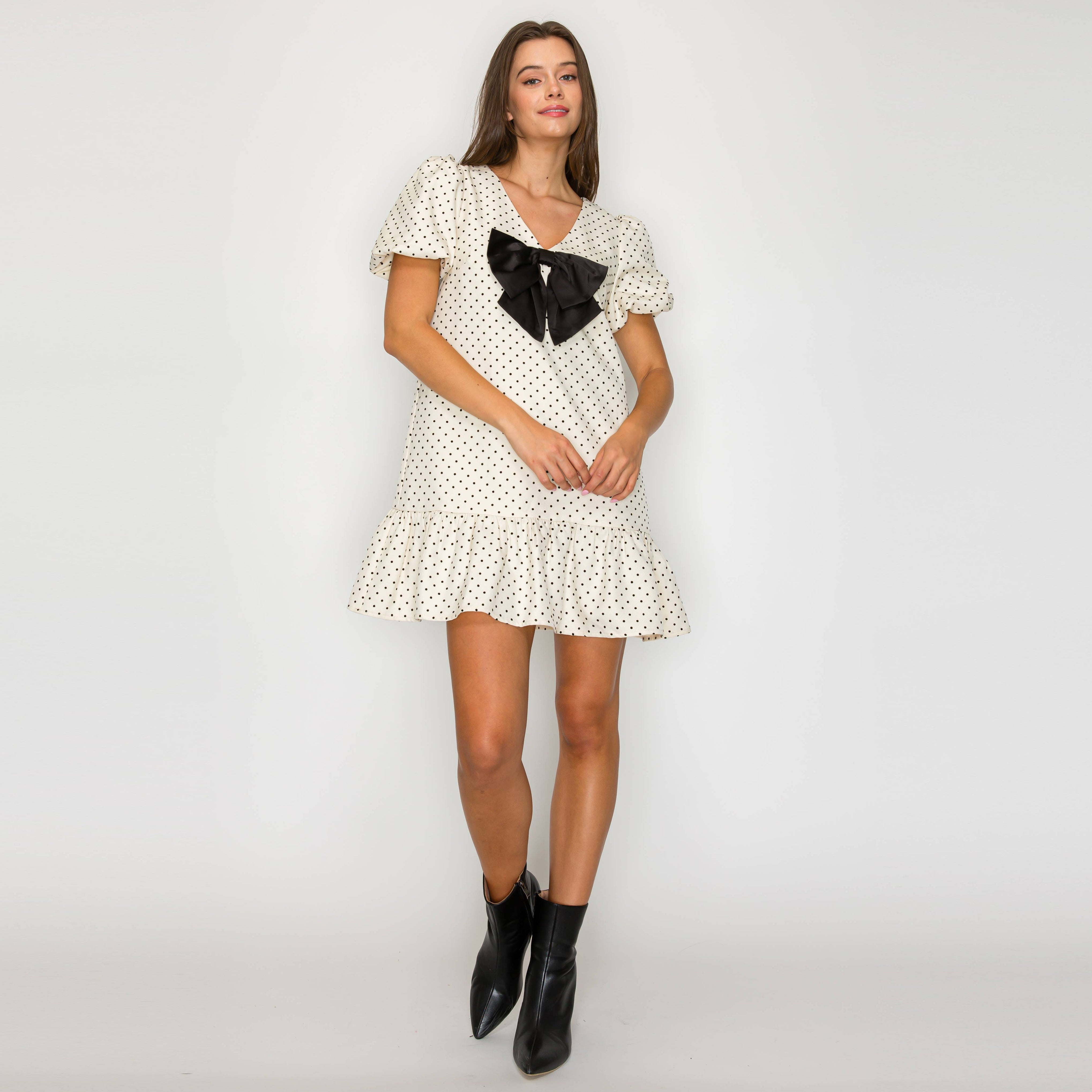 Classic is forever Polka dots Mini Dress