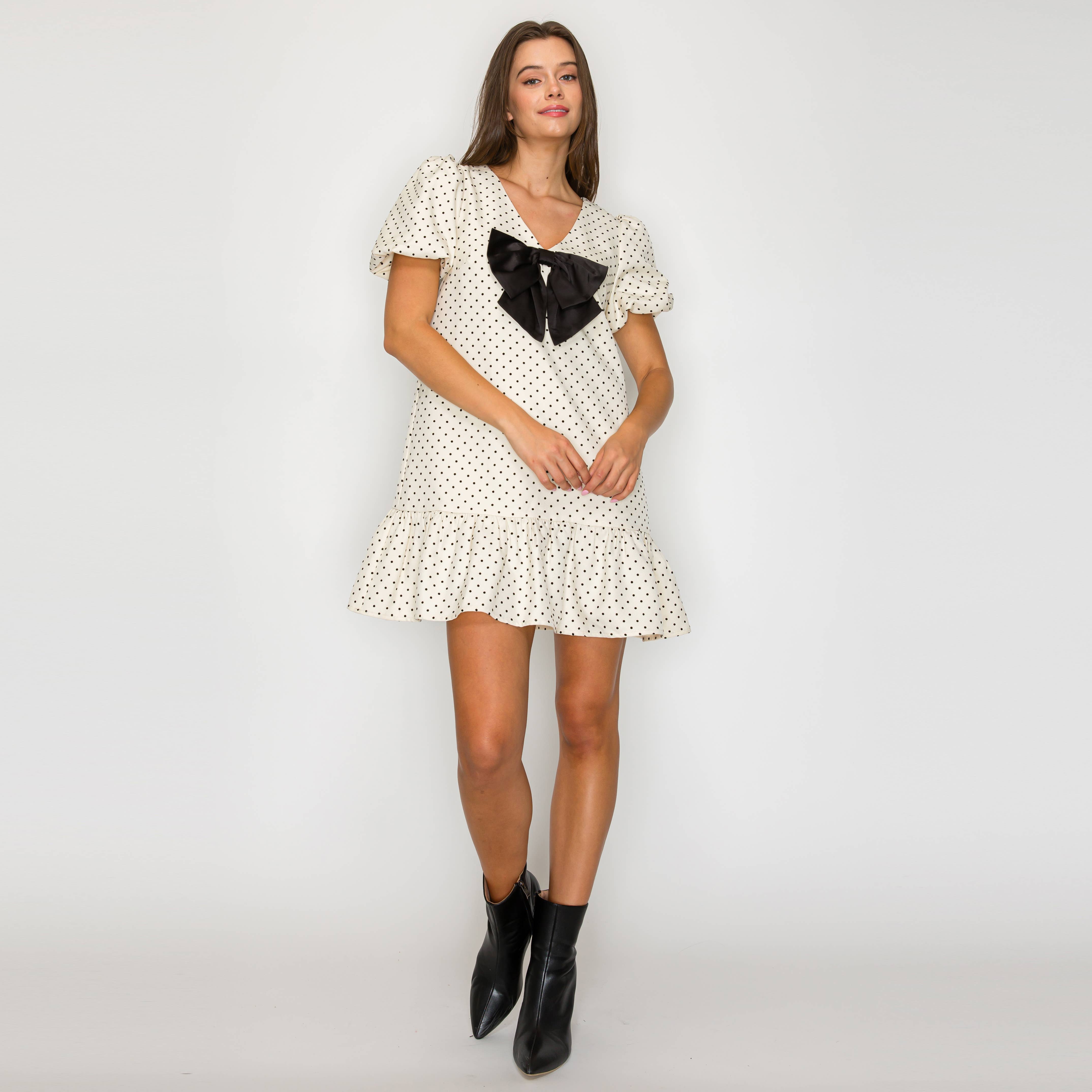 Classic is forever Polka dots Mini Dress