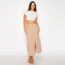 Modern Stripe Midi Skirt