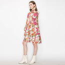 Floral print mini dress