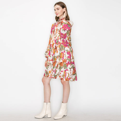 Floral print mini dress