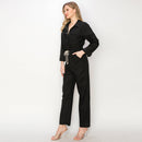 Linen worker jumpsuit