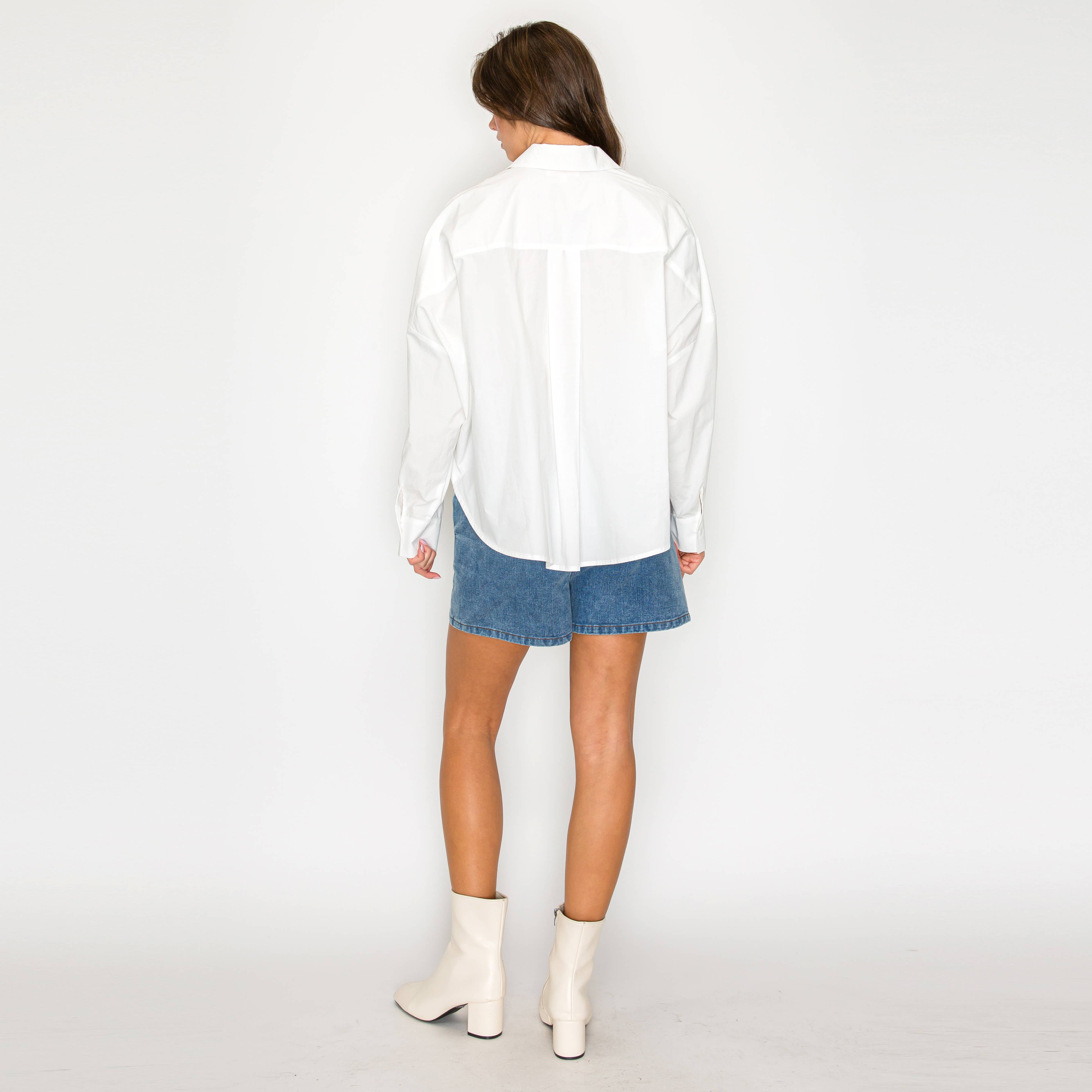 The Golden Shell Draped Blouse
