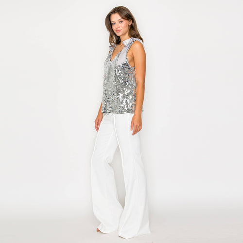 Sparkle little star top - SILVER