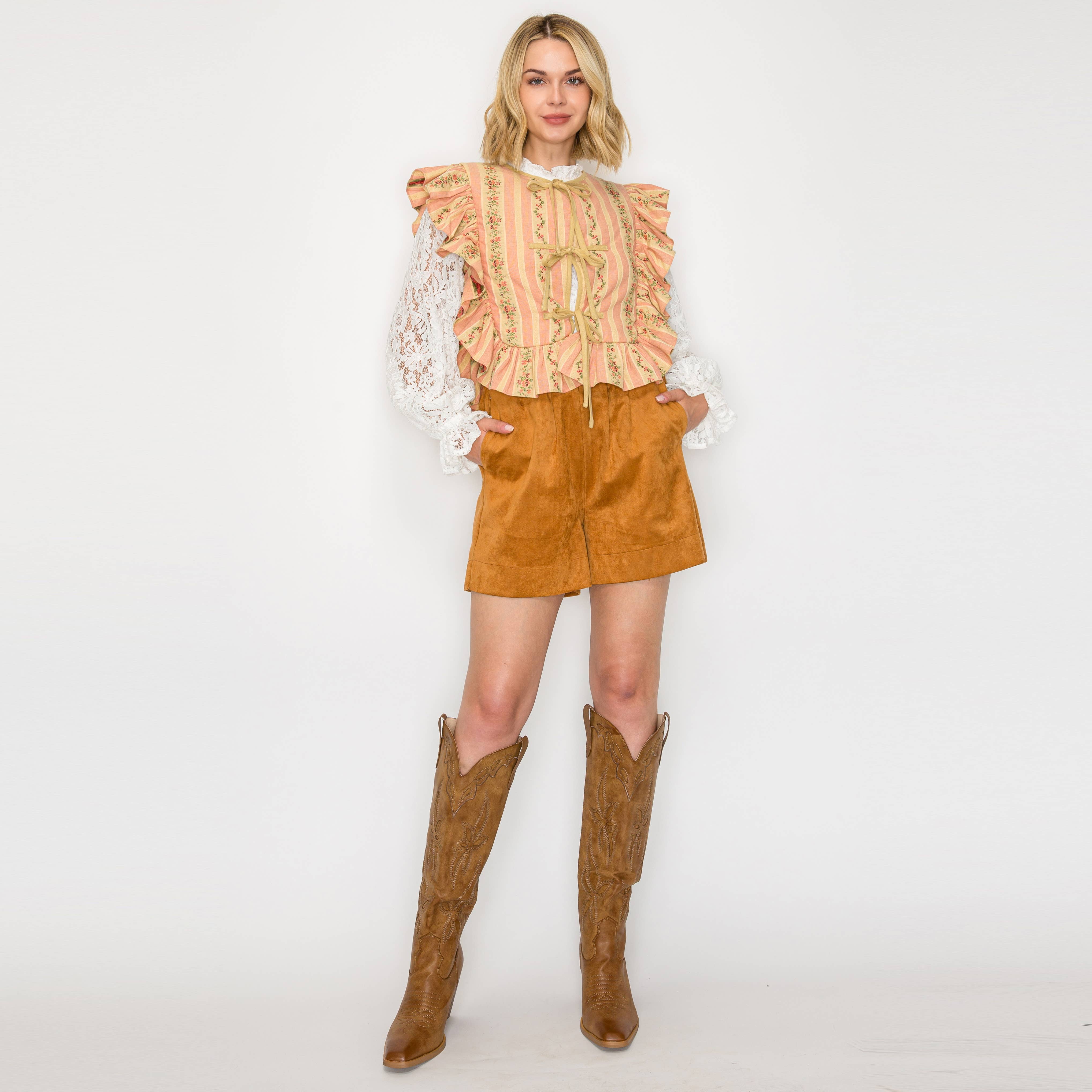 Favorite Vintage Wall Paper Quilted  Vest