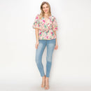 Print peplum top