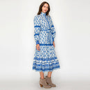 Azure Muse Midi Dress