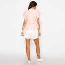 Cloud Pink Jacobian Eyelet Blouse