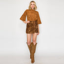 Love Story Brown Paisley Skort