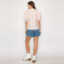 Daisy Flower Embroidery top