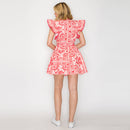 Pink Bandana Print Cotton Mini Dress