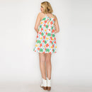 Hot Summer Western Tropical Ivory Halter Mini Dress- LWD3099