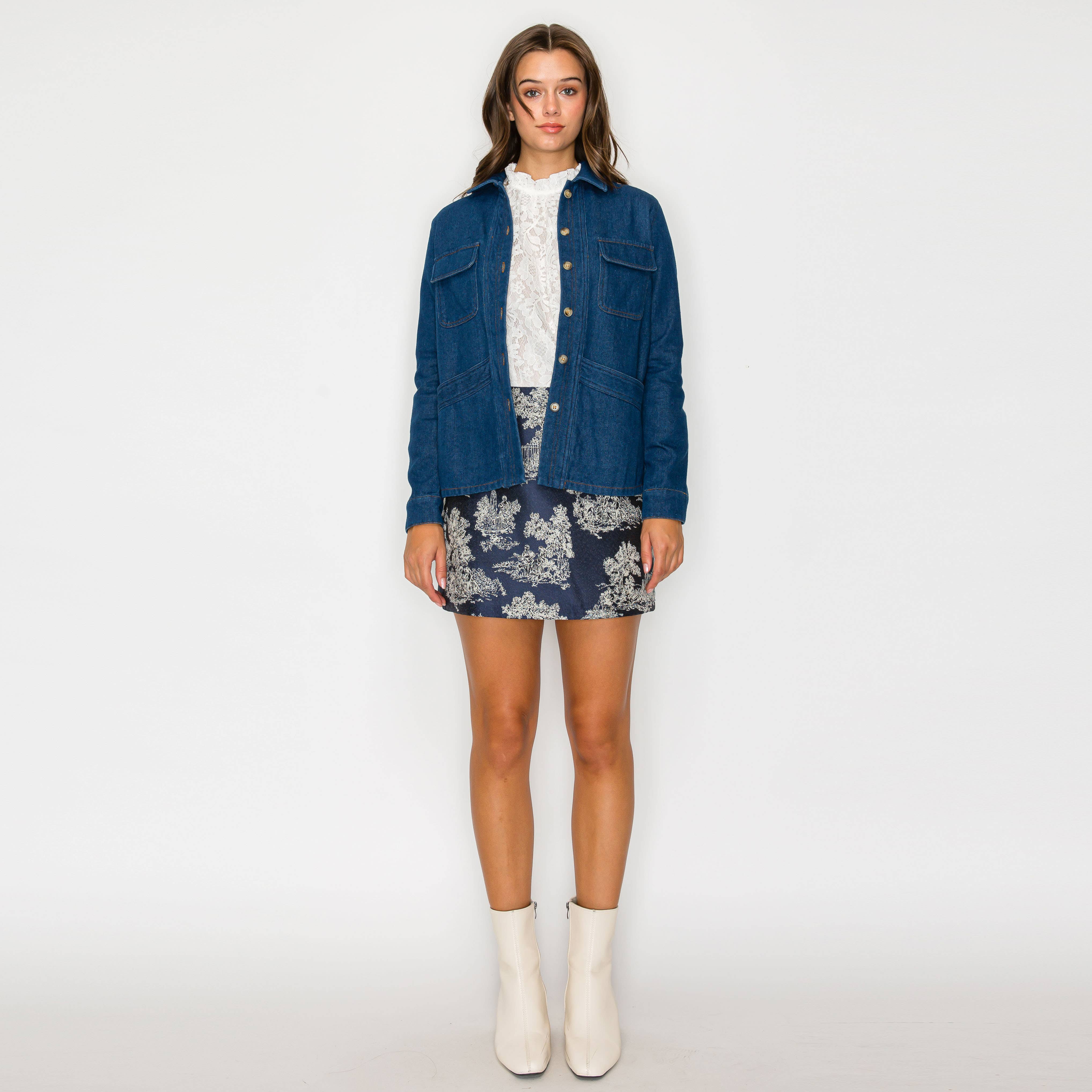 Classic denim worker jacket