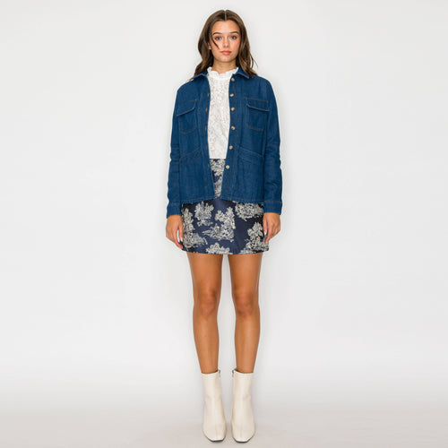 Classic denim worker jacket