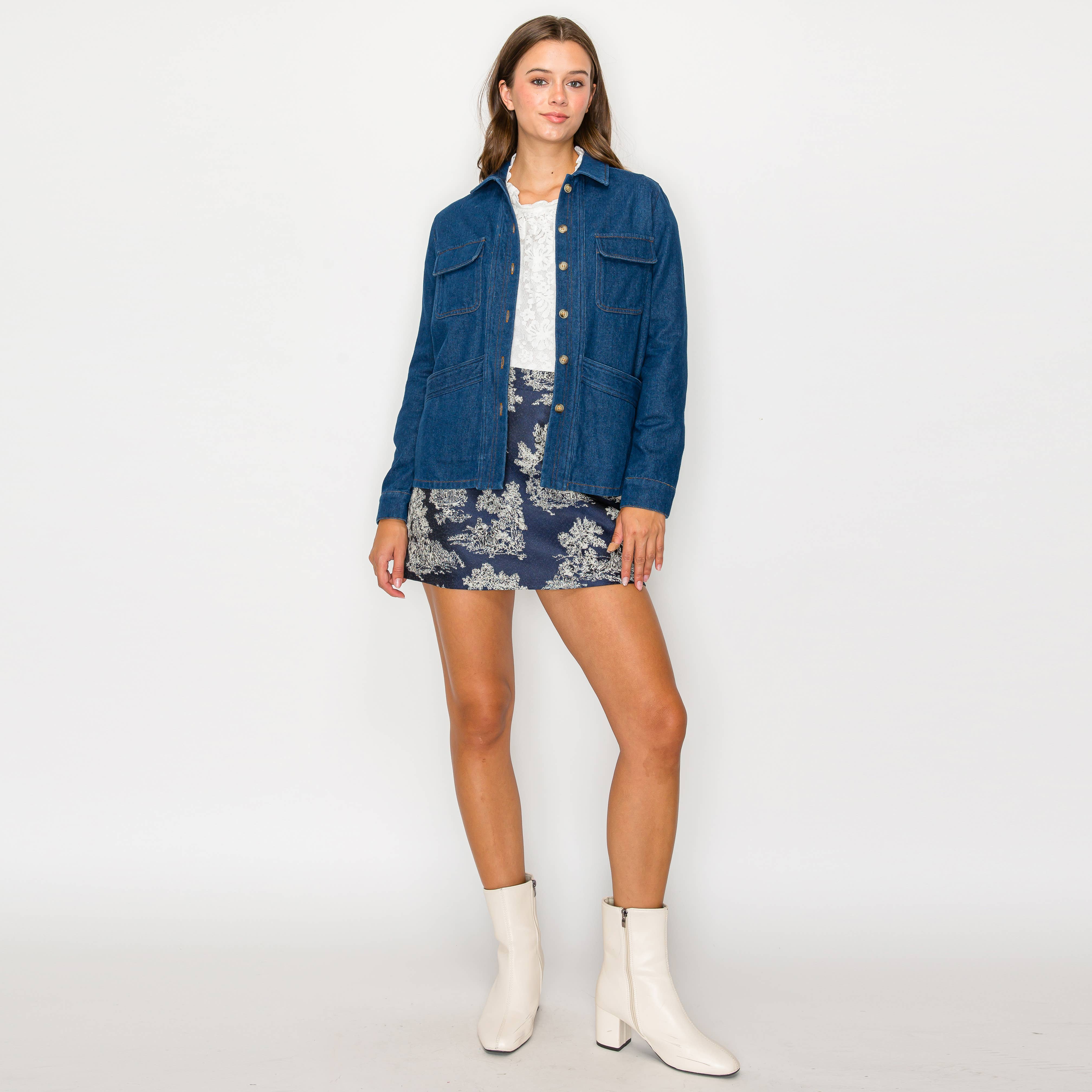 Classic denim worker jacket