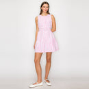 Dreamy Pink Stripe Mini Dress