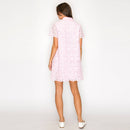 Blush Romance Lace Shirt Dress