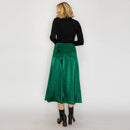 ESSENTIAL Satin Skirt for Every Girl - Dark Green