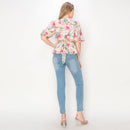 Print peplum top