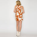 The Four Seasons Shift mini Dress in Rust
