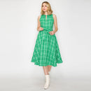 Pretty Green Checker Boucle Mini Dress