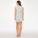 I LOVE POLKA DOTS White Skort