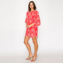 Valencia Embroidered Mini Dress
