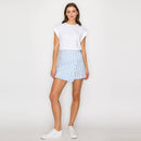 Ruffle Ruffle Stripe Skort - Blue & White Stripe
