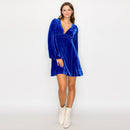 Elsa ice skating velvet mini dress